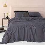 Σετ Σεντόνια King Size (275x290) Ίνες Bamboo 300 κλωστών Palamaiki Nature Coal