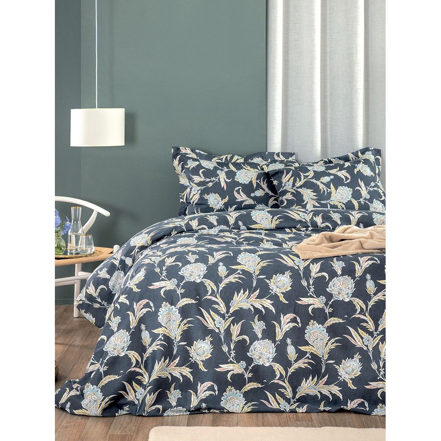 Σετ Παπλωματοθήκη Υπέρδιπλη (230x250) Βαμβακοσατέν 300 Κλωστών Palamaiki PAL705