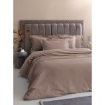 Σετ Σεντόνια Υπέρδιπλα (240x270) Βαμβακοσατέν 300 Κλωστών Μονόχρωμα Palamaiki Posh Sateen Taupe