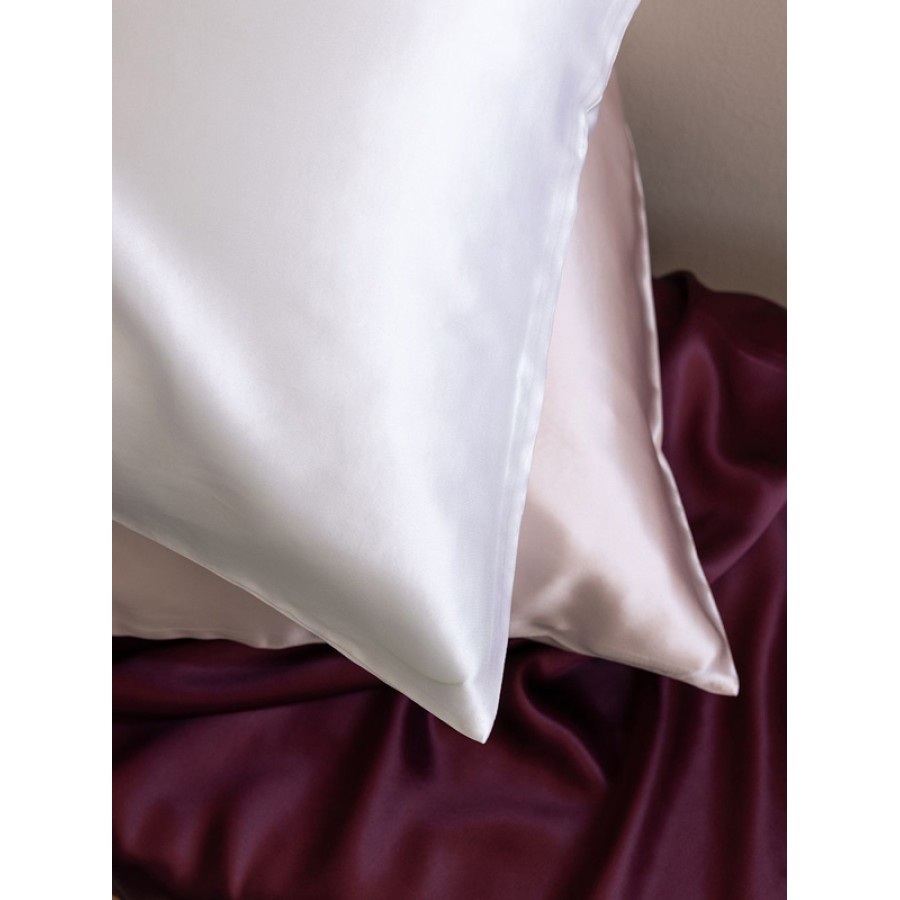 Μαξιλαροθήκη Μεταξωτή (50x70) Από Φυσικό Μετάξι Μουριάς Palamaiki Silka White