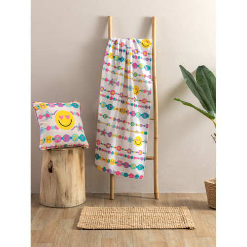 Πετσέτα θαλάσσης (70x140) Digital Printing Palamaiki CM101 Smile Emoji