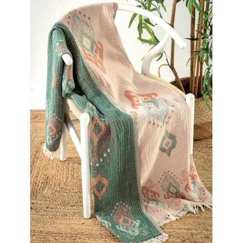 Πετσέτα-παρεό (80x160) Muslin Διπλής Όψεως Palamaiki Peste 3 Ethnic