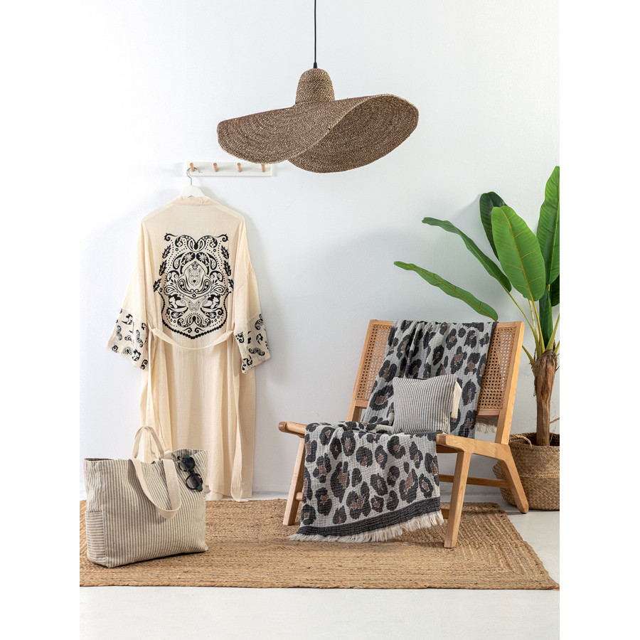 Κιμονό Μουσελίνα (One Size) με Στάμπα Palamaiki Komo/1