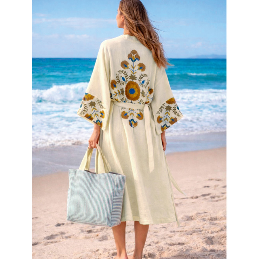 Κιμονό Μουσελίνα (One Size) με Στάμπα Palamaiki Komo/1