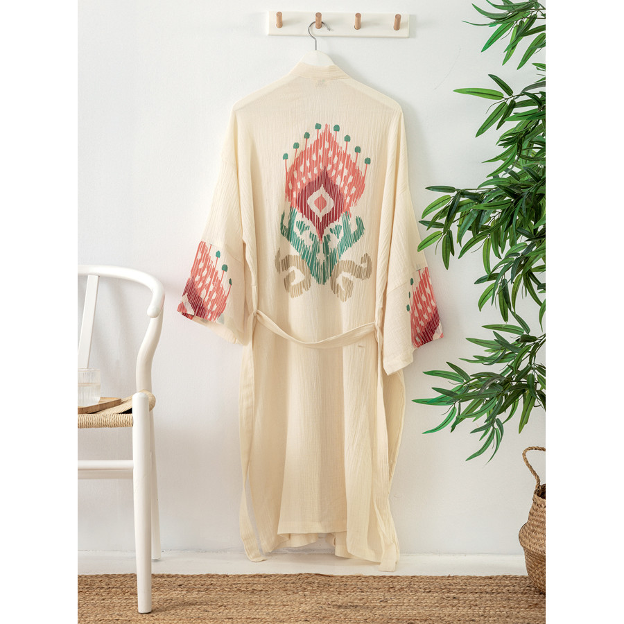 Κιμονό Μουσελίνα (One Size) με Στάμπα Palamaiki Komo/3