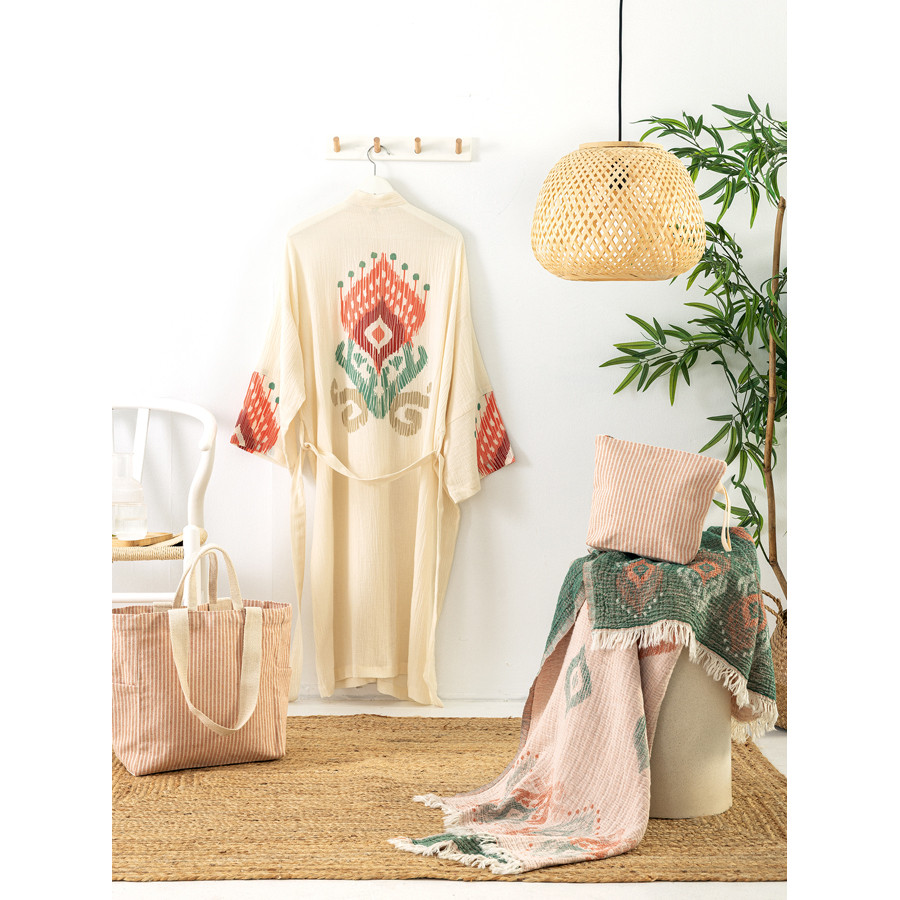 Κιμονό Μουσελίνα (One Size) με Στάμπα Palamaiki Komo/3