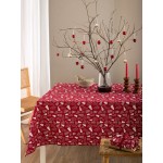 Χριστουγεννιάτικο Τραπεζομάντηλο 8 ατόμων (140x220) Βαμβακερό Palamaiki CC100 Δεντράκια