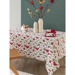 Χριστουγεννιάτικο Τραπεζομάντηλο 8 ατόμων (140x220) Βαμβακερό Palamaiki CC102 Μπότα