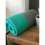 Κουβερλί Μονό (160x210) Διπλής Όψης Newhome Yarn Άκουα-Γκρι