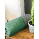 Κουβερλί Μονό (160x210) Διπλής Όψης Newhome Yarn Μέντα-Γκρι