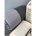 Κουβερλί Μονό (160x210) Διπλής Όψης Newhome Yarn Σκούρο Γκρι-Ανοικτό Γκρι