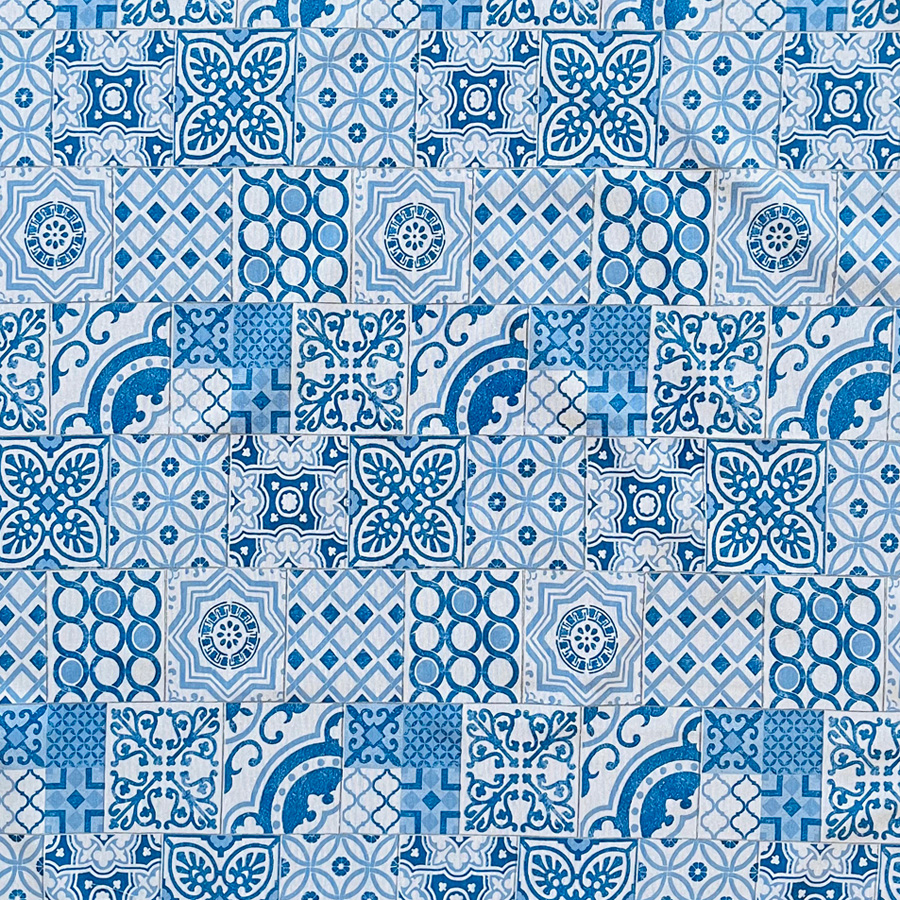 Έτοιμη Κουρτίνα με τρέσσα και δέστρα (200x250) Newhome Alessio azul