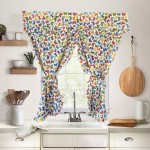 Έτοιμη κουρτίνα Κρουαζέ για Κουζίνα (130x120) NEWHOME Alexia Multicolor