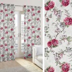 Έτοιμη Κουρτίνα με κρίκους (140x250) Newhome Amara rosa