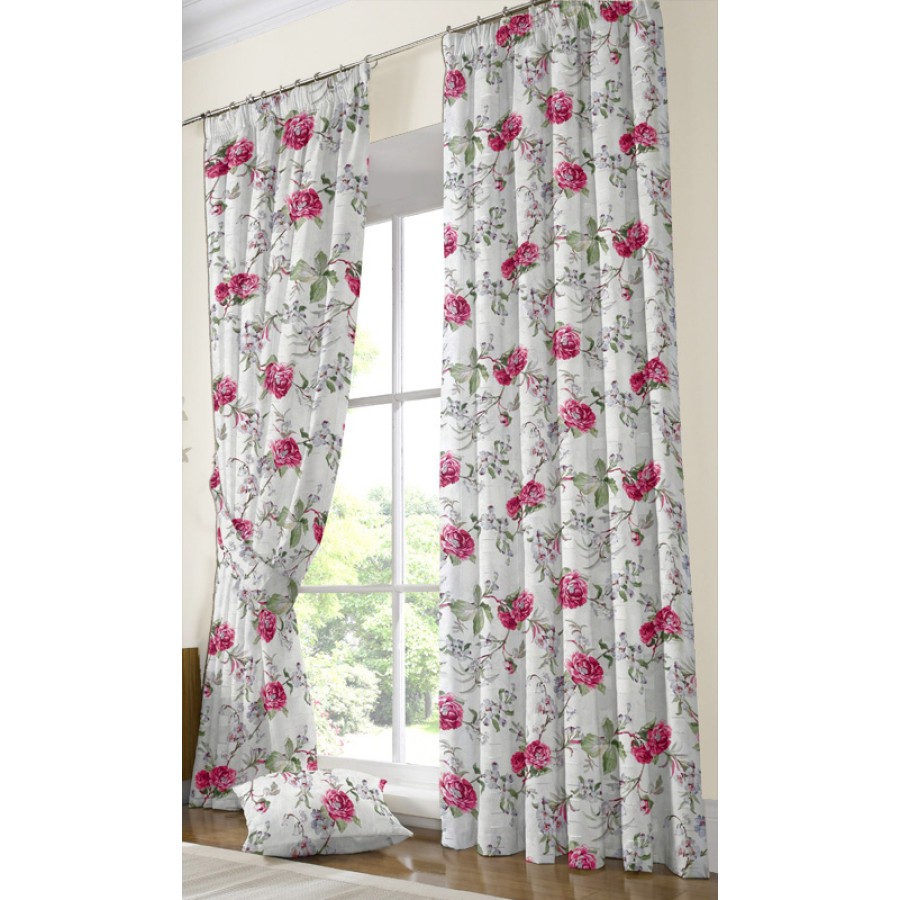 Έτοιμη Κουρτίνα με τρέσσα και δέστρα (200x250) Newhome Amara rosa