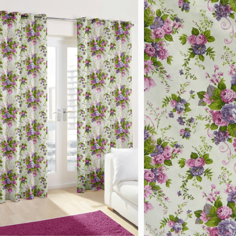 Έτοιμη Κουρτίνα με κρίκους (200x250) Newhome Andrea Lila