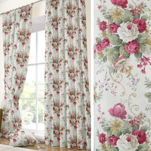 Έτοιμη Κουρτίνα με τρέσσα (137x250) Newhome Andrea Rosa