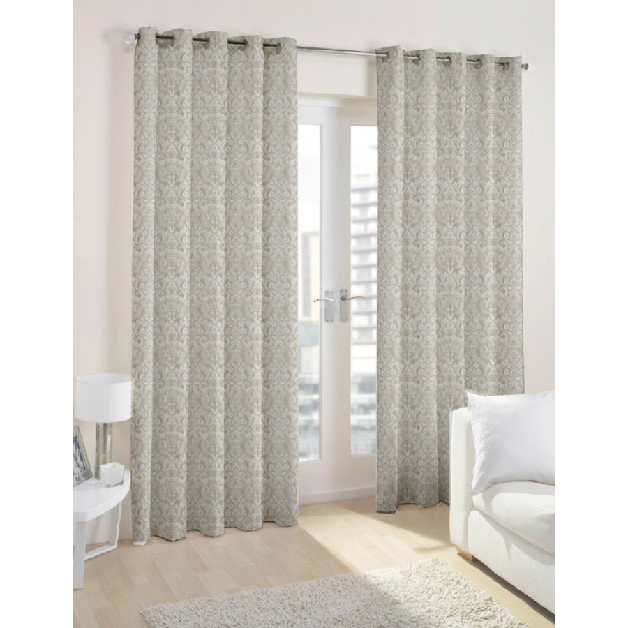 Ύφασμα με το μέτρο (Φ280) NEWHOME Arabesco White για κουρτίνες και κατασκευές