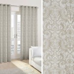 Έτοιμη Κουρτίνα με κρίκους (140x250) Newhome Arabesco white