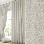 Έτοιμη Κουρτίνα με τρέσσα (137x250) Newhome Arabesco white