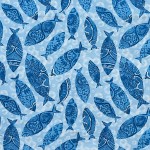 Ύφασμα με το μέτρο (Φ280) NEWHOME Bluefish Azul για κουρτίνες και κατασκευές