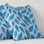 Διακοσμητικές Θήκες για Μαξιλάρια Φιγούρας (45x45) NEWHOME Bluefish Azul