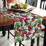 Τραβέρσα - Ράννερ για το τραπέζι (45x180) Newhome Oliva unico με κεράσια