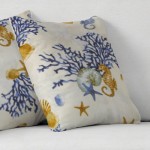 Διακοσμητικές Θήκες για Μαξιλάρια Φιγούρας (45x45) NEWHOME Coralina Azul