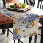 Τραβέρσα - Ράννερ για το τραπέζι (45x180) Newhome Coralina Azul