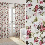 Έτοιμη Κουρτίνα με κρίκους (200x250) Newhome Eliana Coord Rosa