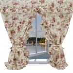 Έτοιμη κουρτίνα Κρουαζέ για Κουζίνα (130x120) NEWHOME Eliana Coord Rosa