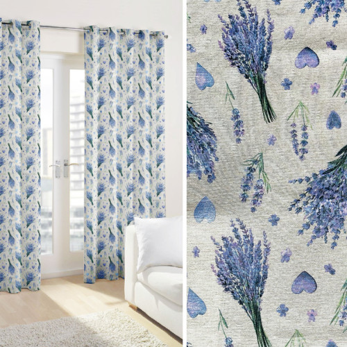 Έτοιμη Κουρτίνα με κρίκους (130x250) Newhome Espliego Unico