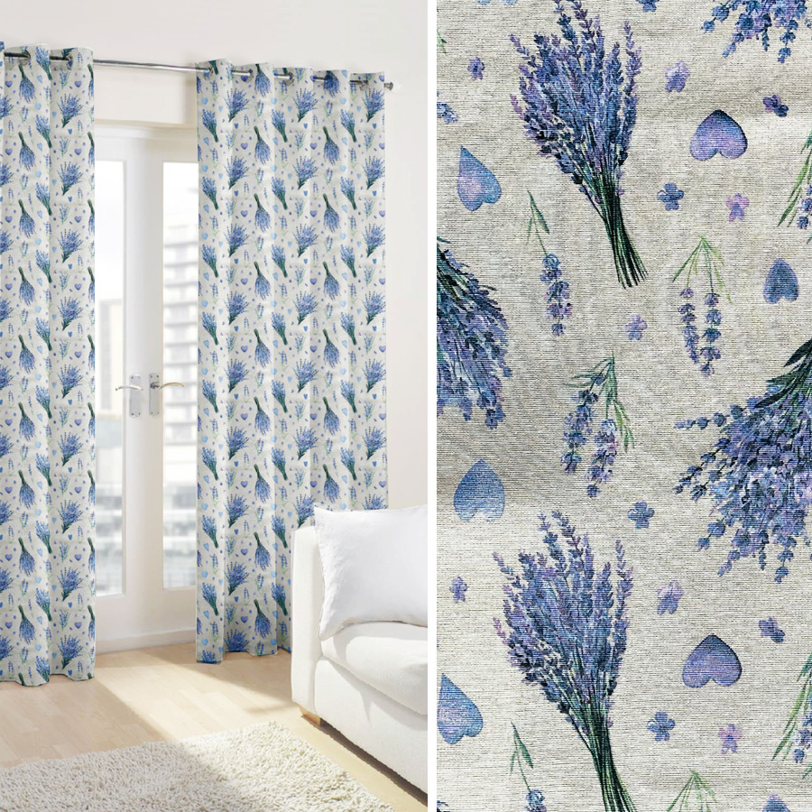 Έτοιμη Κουρτίνα με κρίκους (270x250) Newhome Espliego Unico