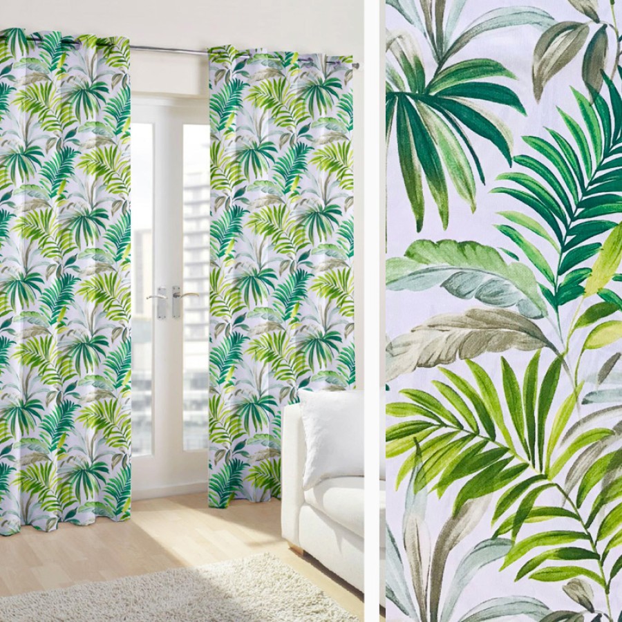 Έτοιμη Κουρτίνα με κρίκους (140x250) Newhome Fenix Verde