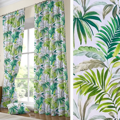 Έτοιμη Κουρτίνα με τρέσσα (137x250) Newhome Fenix Verde