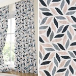 Έτοιμη Κουρτίνα με τρέσσα (137x250) Newhome Geo Coord Gris