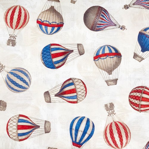 Ύφασμα με το μέτρο (Φ280) NEWHOME Globos Azul για κουρτίνες και κατασκευές