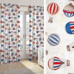 Έτοιμη Κουρτίνα με κρίκους (140x250) Newhome Globos Azul