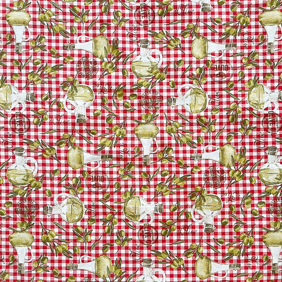 Έτοιμη Κουρτίνα με τρέσσα (137x250) Newhome Jaen rojo καρώ