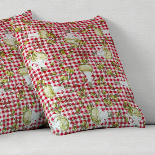 Διακοσμητικές Θήκες για Μαξιλάρια Φιγούρας (45x45) Newhome Jaen rojo καρώ