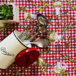 Τραπεζομάντηλο 8 ατόμων (135x220) Newhome Jaen rojo καρώ