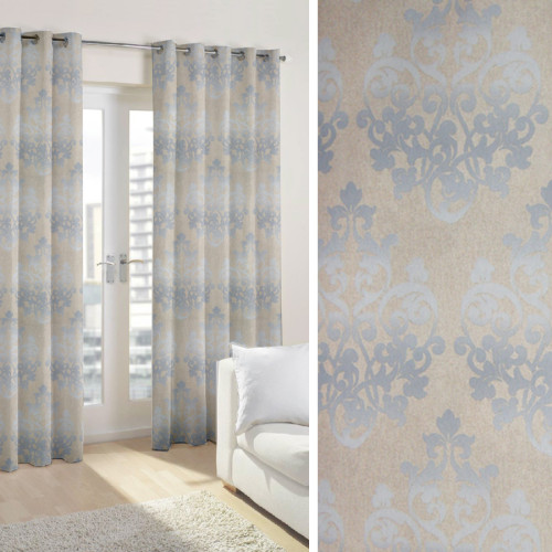 Έτοιμη Κουρτίνα με κρίκους (140x250) Newhome Jessica Gris