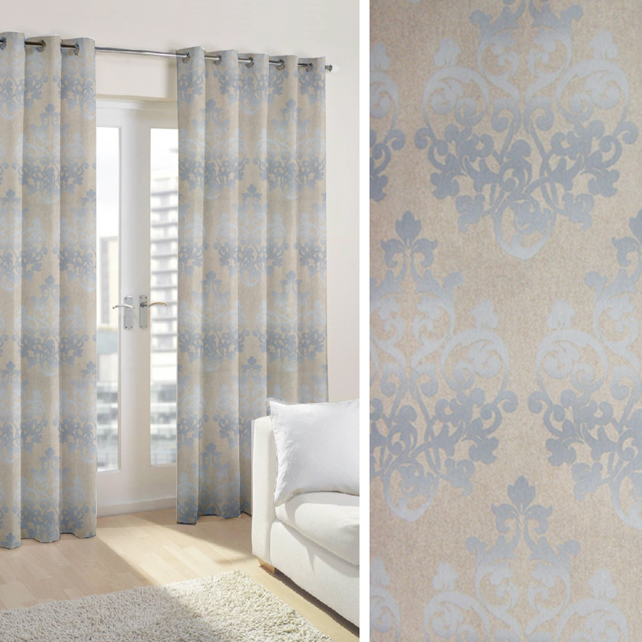 Έτοιμη Κουρτίνα με κρίκους (200x250) Newhome Jessica Gris