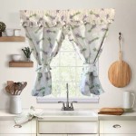 Έτοιμη κουρτίνα Κρουαζέ για Κουζίνα (130x120) NEWHOME Lavanda beige