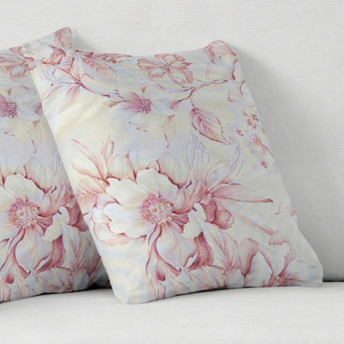 Διακοσμητικές Θήκες για Μαξιλάρια Φιγούρας (35x50) Newhome Loto Rosa