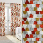 Έτοιμη Κουρτίνα με κρίκους (140x250) Newhome Luca naranja