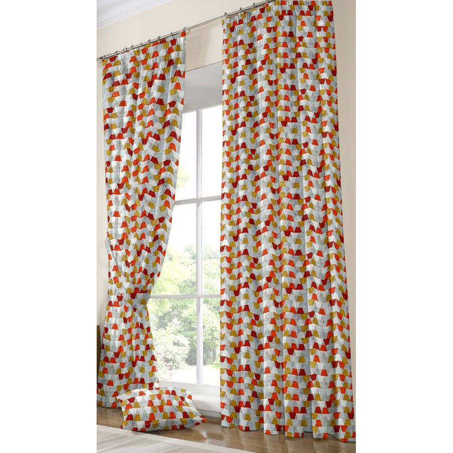 Έτοιμη Κουρτίνα με τρέσσα (200x250) Newhome Luca naranja