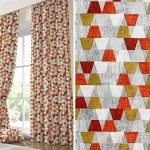 Έτοιμη Κουρτίνα με τρέσσα (137x250) Newhome Luca naranja