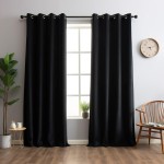 Έτοιμη Κουρτίνα με κρίκους (140x250) Newhome Matisse 801 Μαύρο