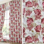 Έτοιμη Κουρτίνα με τρέσσα (137x250) Newhome Miley Rojo